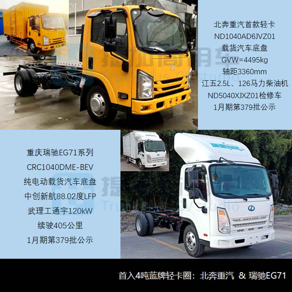 前2月货车市场喜迎“开门红”，北奔要干轻卡了？2024年一季度N类货车底盘新品公示盘点（下） - 第4张