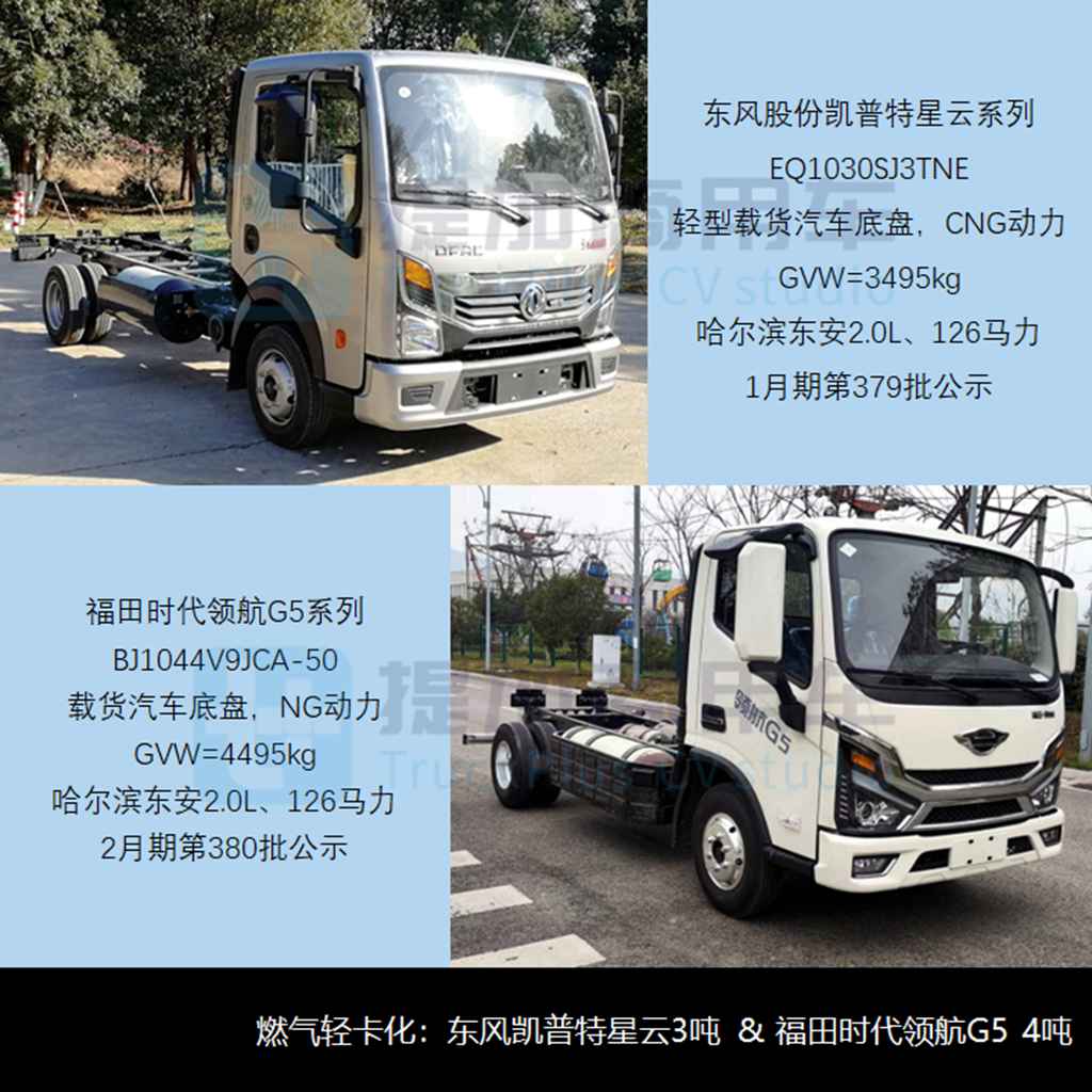 行业“小轻卡”悄然成风，江淮带来卡拉系列，2024年一季度N类货车底盘新车公示盘点（下） - 第5张