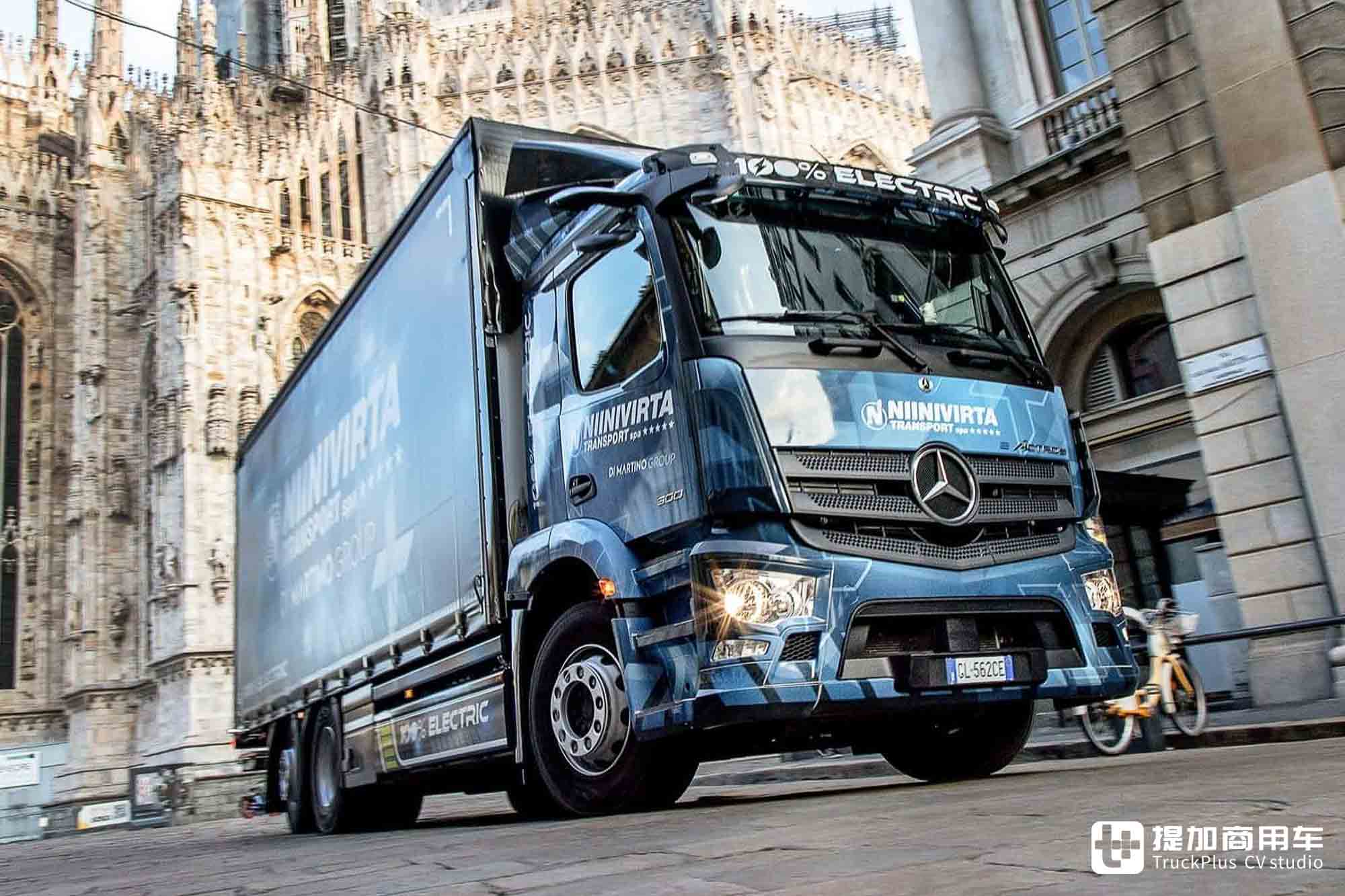 电动卡车拉中置轴,运量堪比两台9米6?实拍奔驰eActros 300中置轴列车 - 第13张 - 提加商用车网 电动卡车拉中置轴,运量堪比两台9米6?实拍奔驰eActros 300中置轴列车 - 第13张