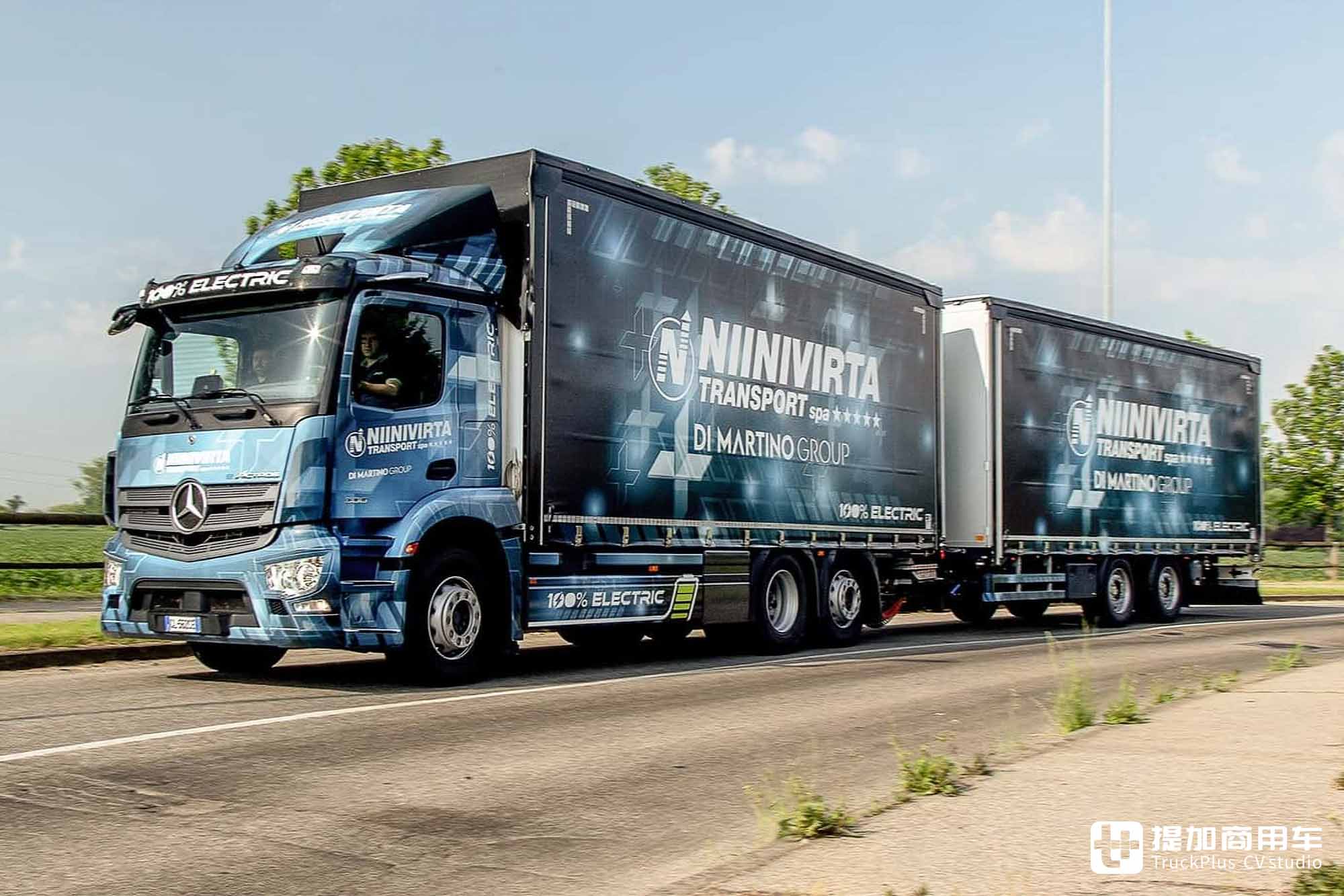 电动卡车拉中置轴,运量堪比两台9米6?实拍奔驰eActros 300中置轴列车 - 第2张 - 提加商用车网 电动卡车拉中置轴,运量堪比两台9米6?实拍奔驰eActros 300中置轴列车 - 第2张