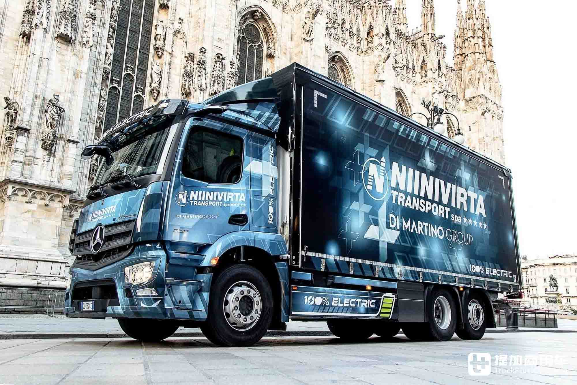 电动卡车拉中置轴,运量堪比两台9米6?实拍奔驰eActros 300中置轴列车 - 第3张 - 提加商用车网 电动卡车拉中置轴,运量堪比两台9米6?实拍奔驰eActros 300中置轴列车 - 第3张