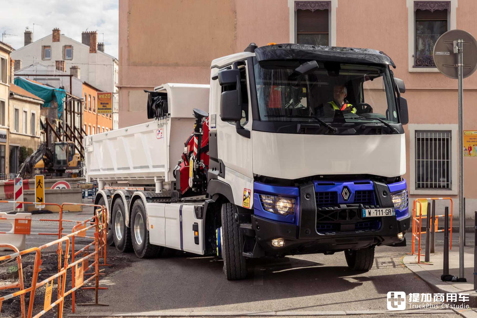 沃尔沃同款技术，细节设计到位，雷诺C E-Tech纯电城建渣土车了解一下