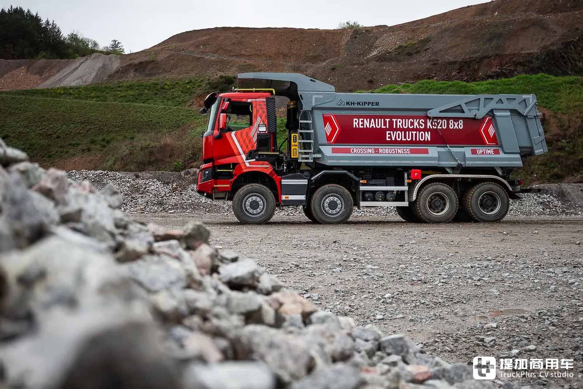 8x8全驱,独特外观设计+扎实底盘配置,雷诺K 520矿用自卸车了解一下 - 第10张 - 提加商用车网 8x8全驱,独特外观设计+扎实底盘配置,雷诺K 520矿用自卸车了解一下 - 第10张