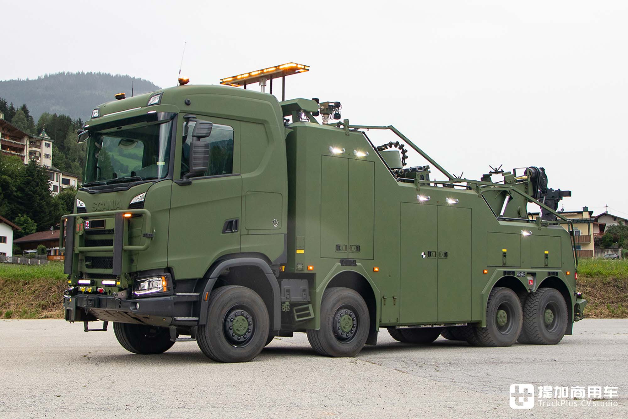 8x8全驱+V8发动机,奥地利安普上装,斯堪尼亚660 S军用重型清障车见过没 - 第4张 - 提加商用车网 8x8全驱+V8发动机,奥地利安普上装,斯堪尼亚660 S军用重型清障车见过没 - 第4张