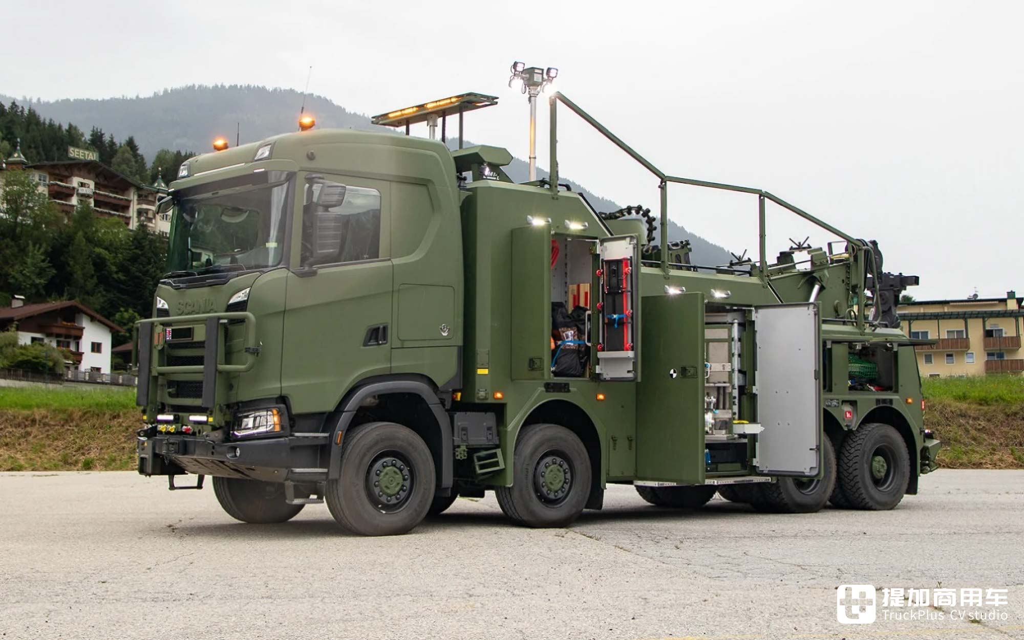 8x8全驱+V8发动机,奥地利安普上装,斯堪尼亚660 S军用重型清障车见过没 - 第7张 - 提加商用车网 8x8全驱+V8发动机,奥地利安普上装,斯堪尼亚660 S军用重型清障车见过没 - 第7张