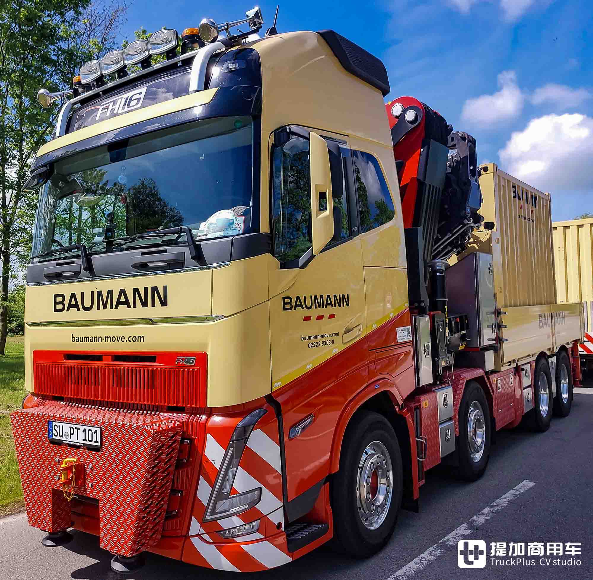 750匹马力+顶级车身配置,大件运输后勤车,沃尔沃FH 16多用途随车吊实拍 - 第4张 - 提加商用车网 750匹马力+顶级车身配置,大件运输后勤车,沃尔沃FH 16多用途随车吊实拍 - 第4张