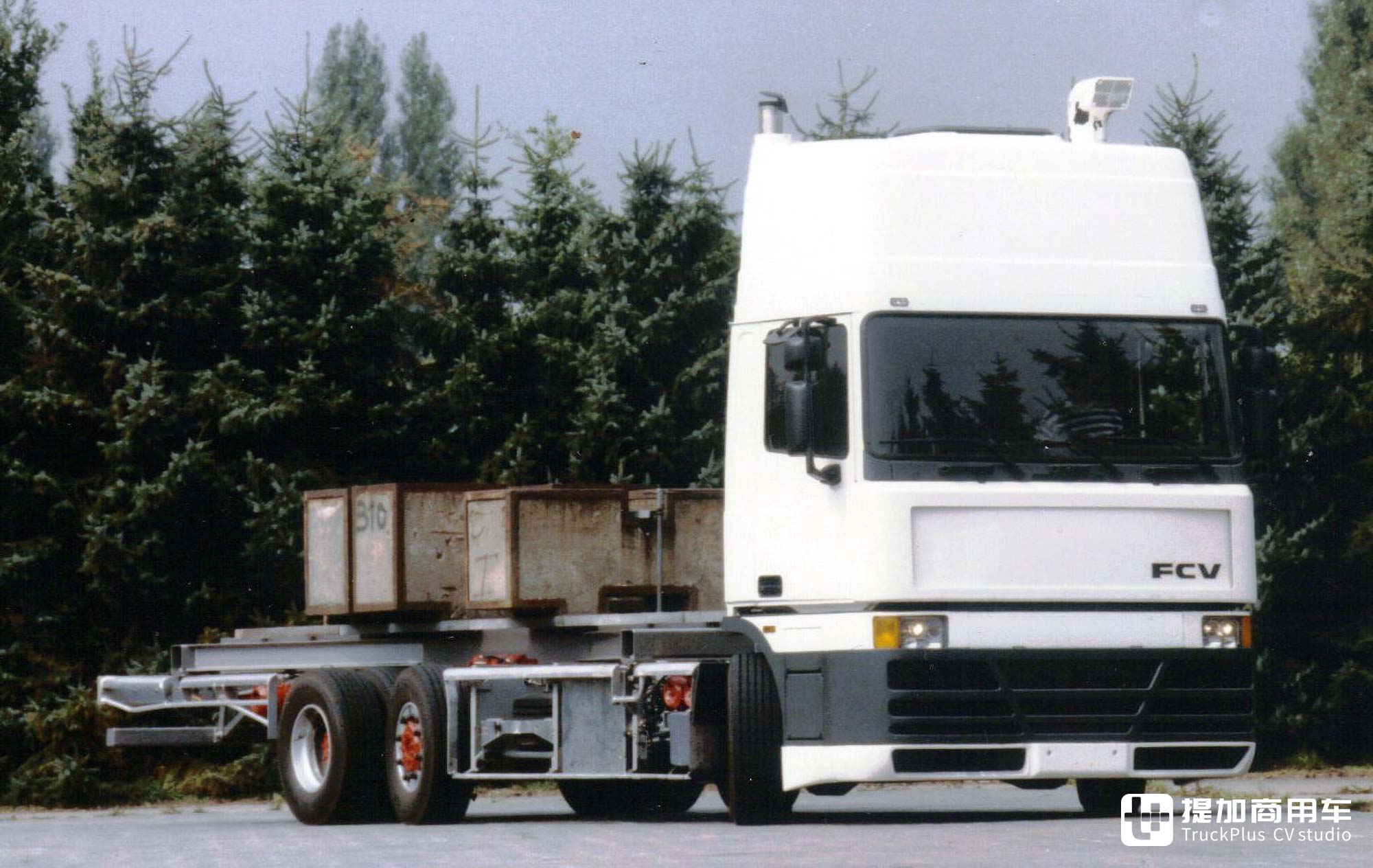 创新底盘结构，全车空悬+盘刹，回顾35年前的达夫FCV概念卡车