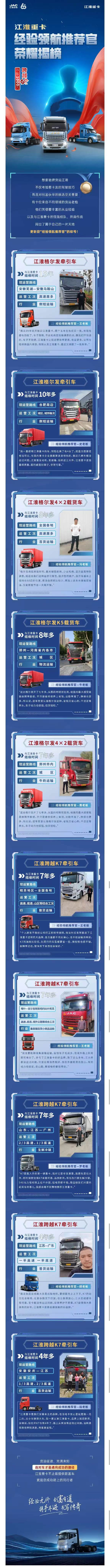 创富有道，江淮重卡经验领航推荐官公布！ - 第1张