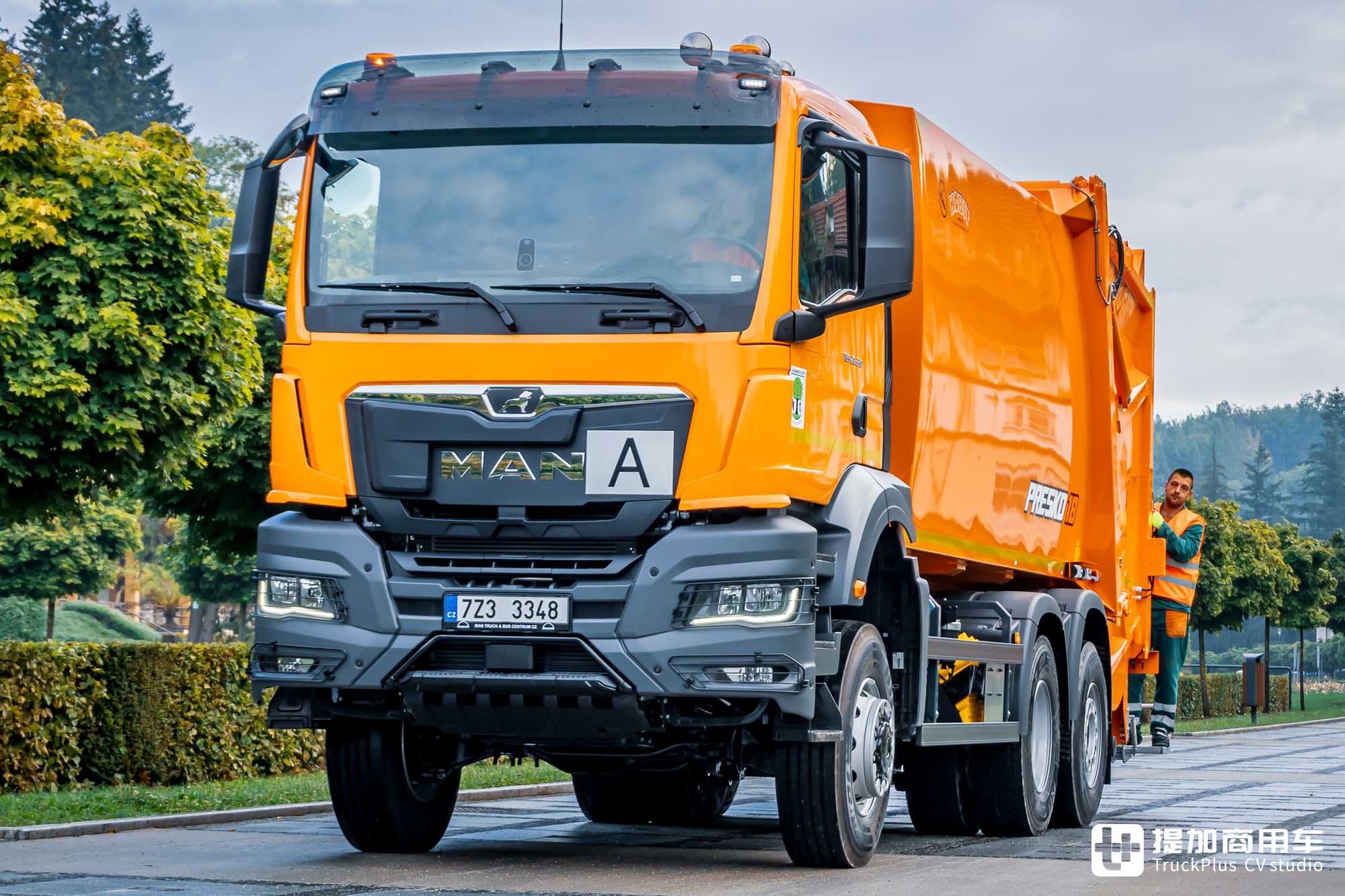 曼恩TGS底盘,6x4前驱加持越野套件,这台城市垃圾车不一般 - 第5张 - 提加商用车网 曼恩TGS底盘,6x4前驱加持越野套件,这台城市垃圾车不一般 - 第5张