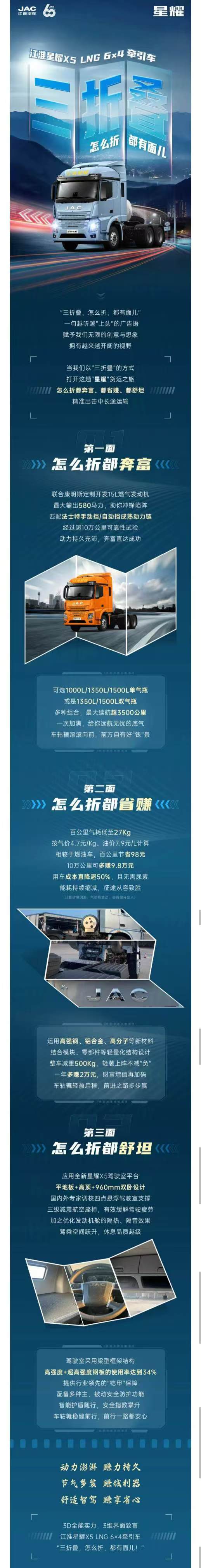 江淮星耀X5版“三折叠”——怎么折，都有面儿！ - 第1张