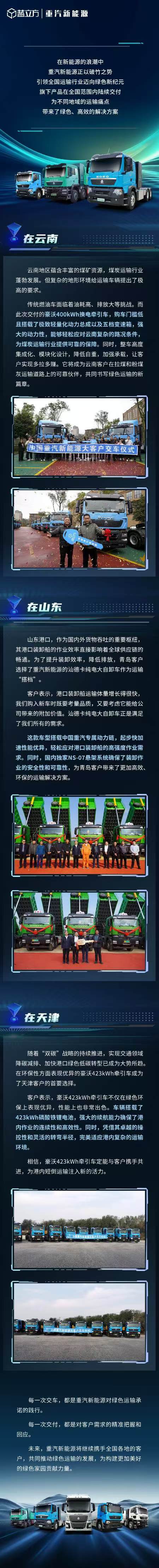 火力全开交车忙，中国重汽新能源堪称最强创富先锋！ - 第1张