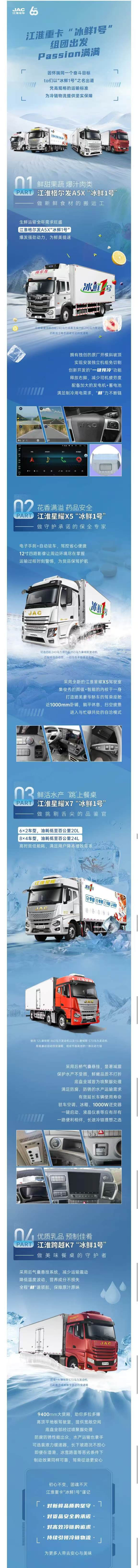 江淮重卡“冰鲜1号”，组团输出冷链物流解决方案！ - 第1张