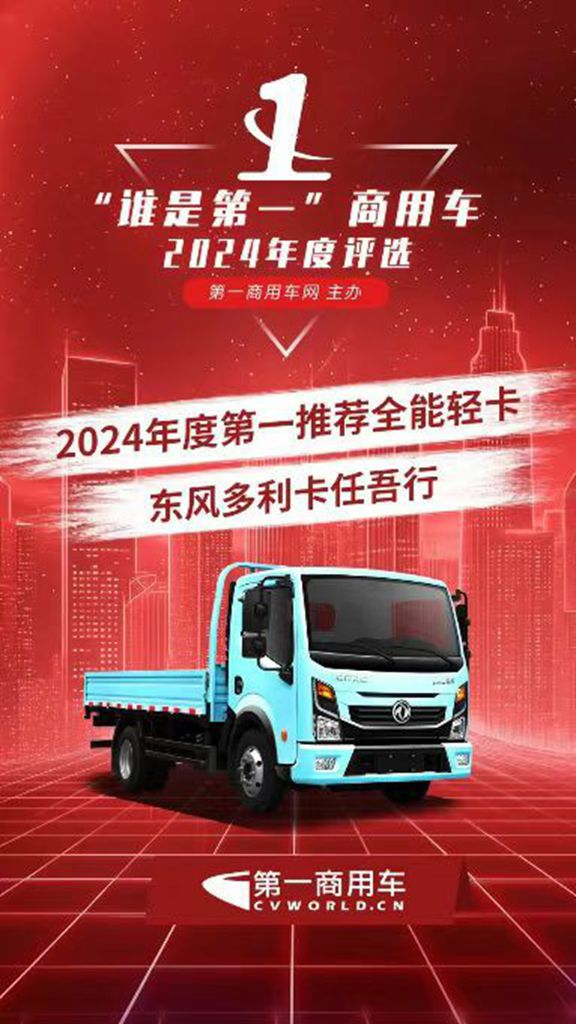 喜报！东风多利卡任吾行摘得“年度第一推荐全能轻卡” - 第1张