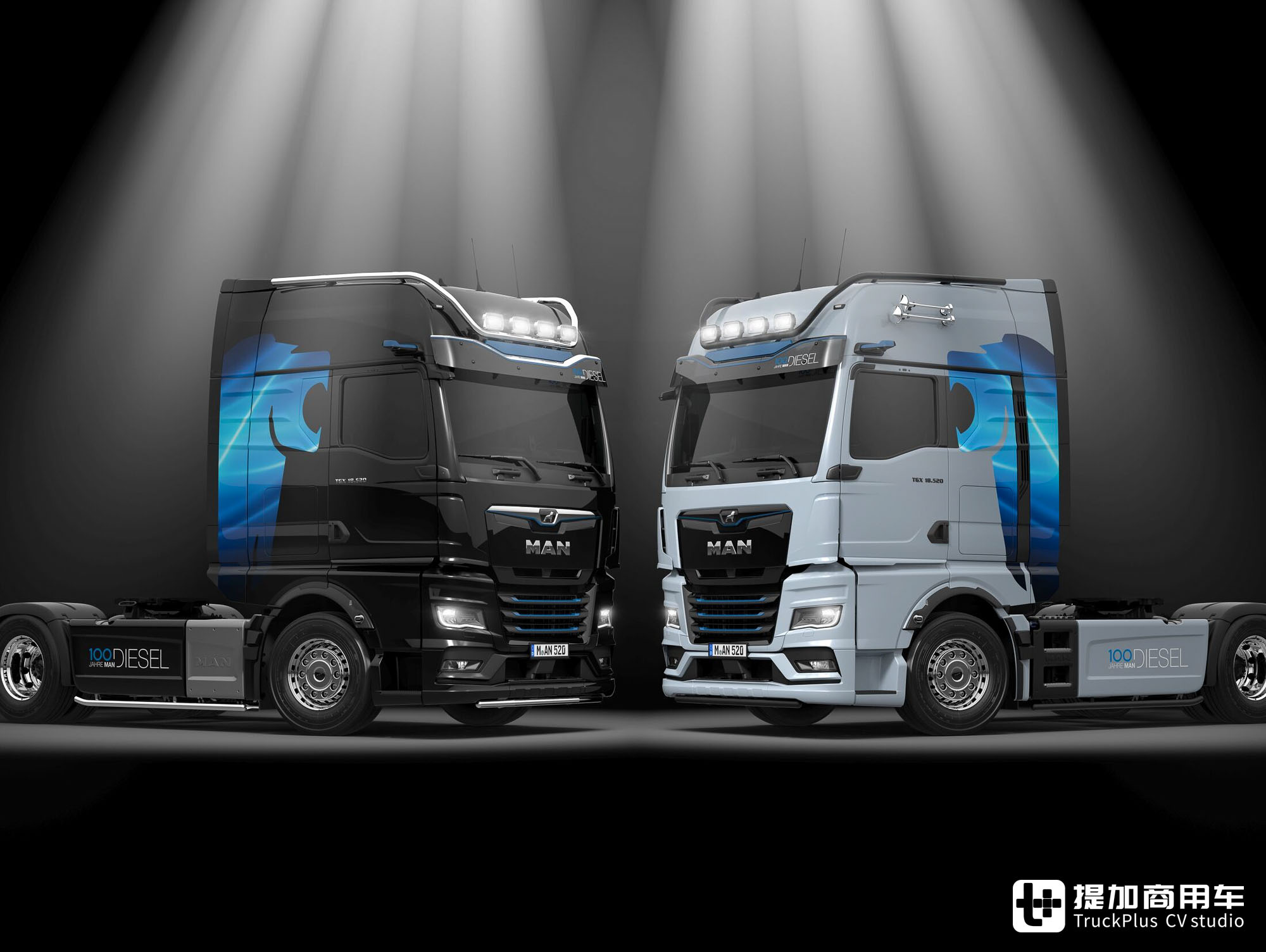 纪念柴油直喷发动机诞生一百周年,曼恩TGX百年柴油特别版车型实拍 - 第1张 - 提加商用车网 纪念柴油直喷发动机诞生一百周年,曼恩TGX百年柴油特别版车型实拍 - 第1张