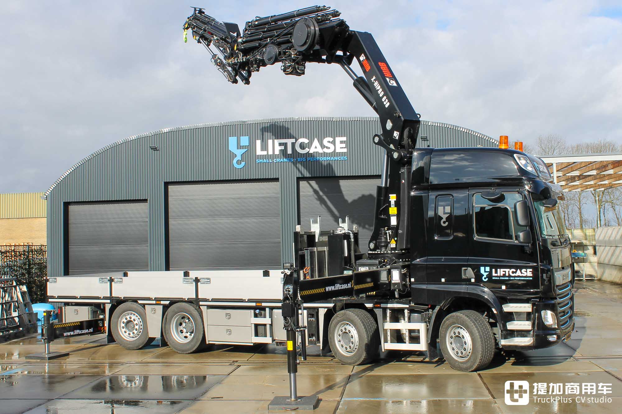 搭载后桥转向系统,吊装拉货两不误,达夫XF随车吊实拍介绍 - 第2张 - 提加商用车网 搭载后桥转向系统,吊装拉货两不误,达夫XF随车吊实拍介绍 - 第2张