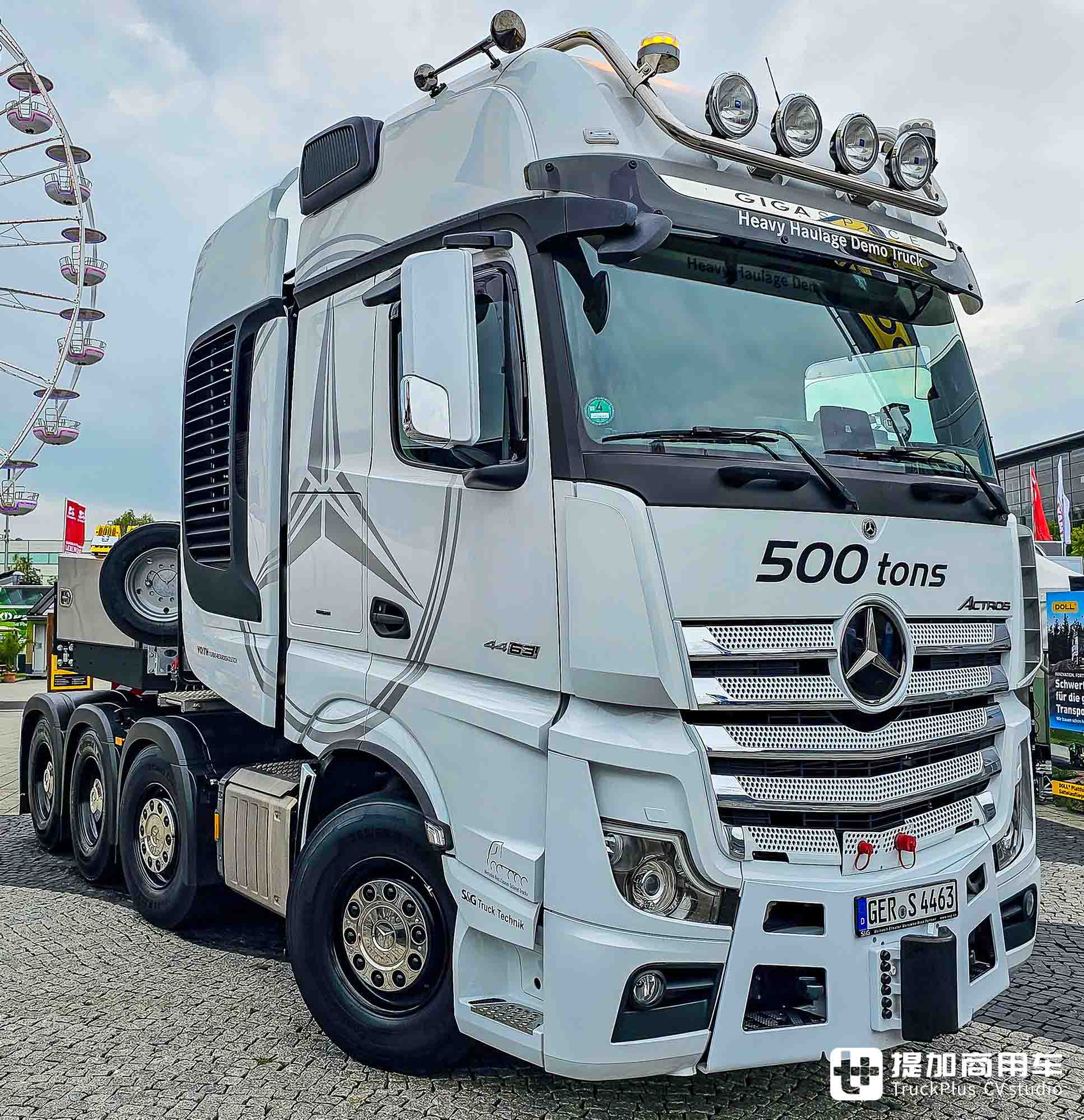 战斗力高达500吨!大件运输行业典范,这台奔驰Actros SLT大件牵引车配置不一般 - 第4张 - 提加商用车网 战斗力高达500吨!大件运输行业典范,这台奔驰Actros SLT大件牵引车配置不一般 - 第4张