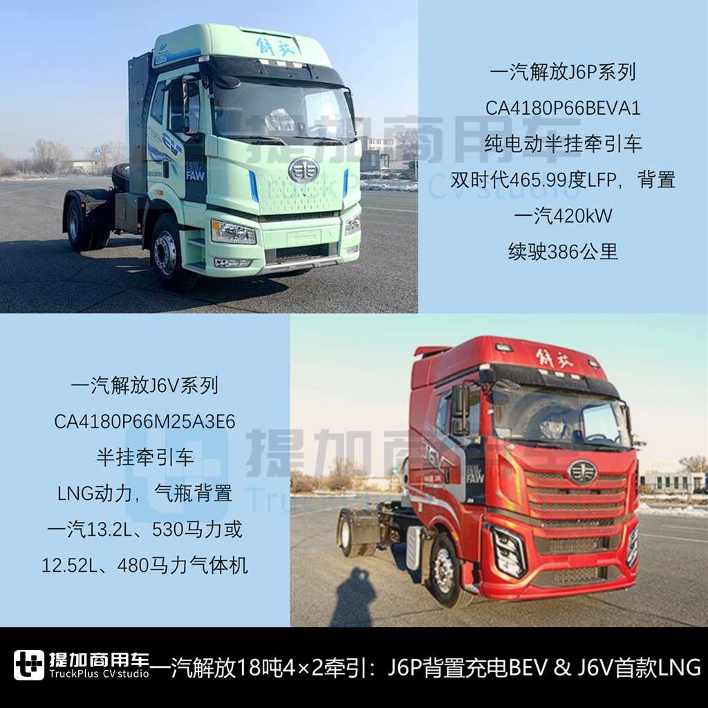 宇通800度超大电量牵引车亮相，解放J6V首款柴油载货版来袭，工信部第392批N类重型货车新品公示概述 - 第9张