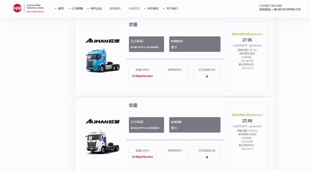 行业首家!福田欧曼获重卡碳足迹量化标识,加速行业低碳步伐 - 第3张 - 提加商用车网 行业首家!福田欧曼获重卡碳足迹量化标识,加速行业低碳步伐 - 第3张