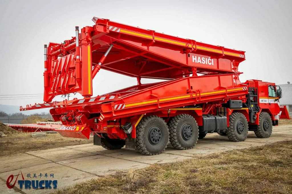 风冷V8柴油机+强悍越野性能,灾难开路急先锋!太脱拉Force 8×8架桥车了解一下 - 第17张 - 提加商用车网 风冷V8柴油机+强悍越野性能,灾难开路急先锋!太脱拉Force 8×8架桥车了解一下 - 第17张