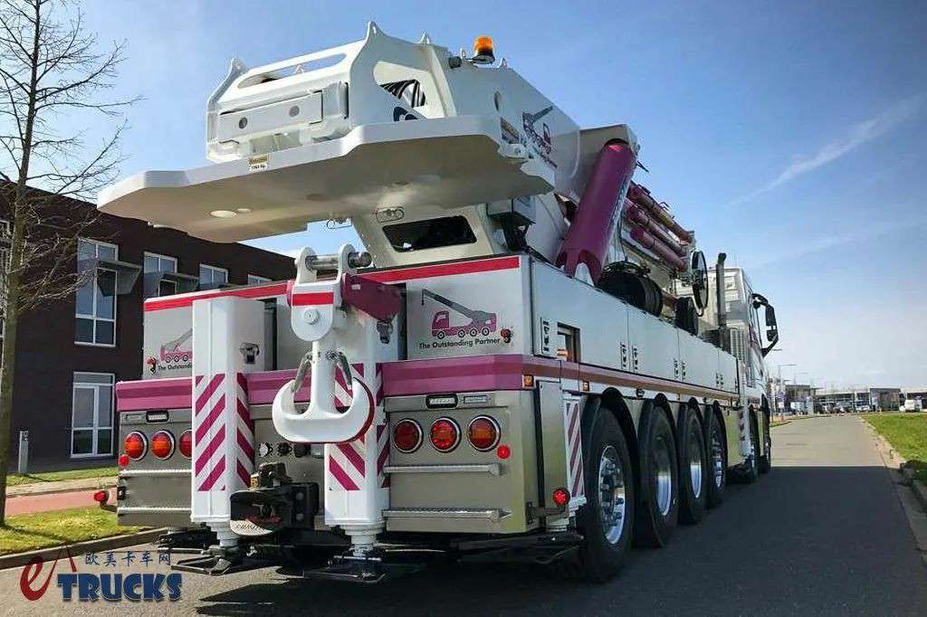 六轴12×4底盘，搭载375吨·米起重机，沃尔沃FH六轴吊车实拍 - 第18张