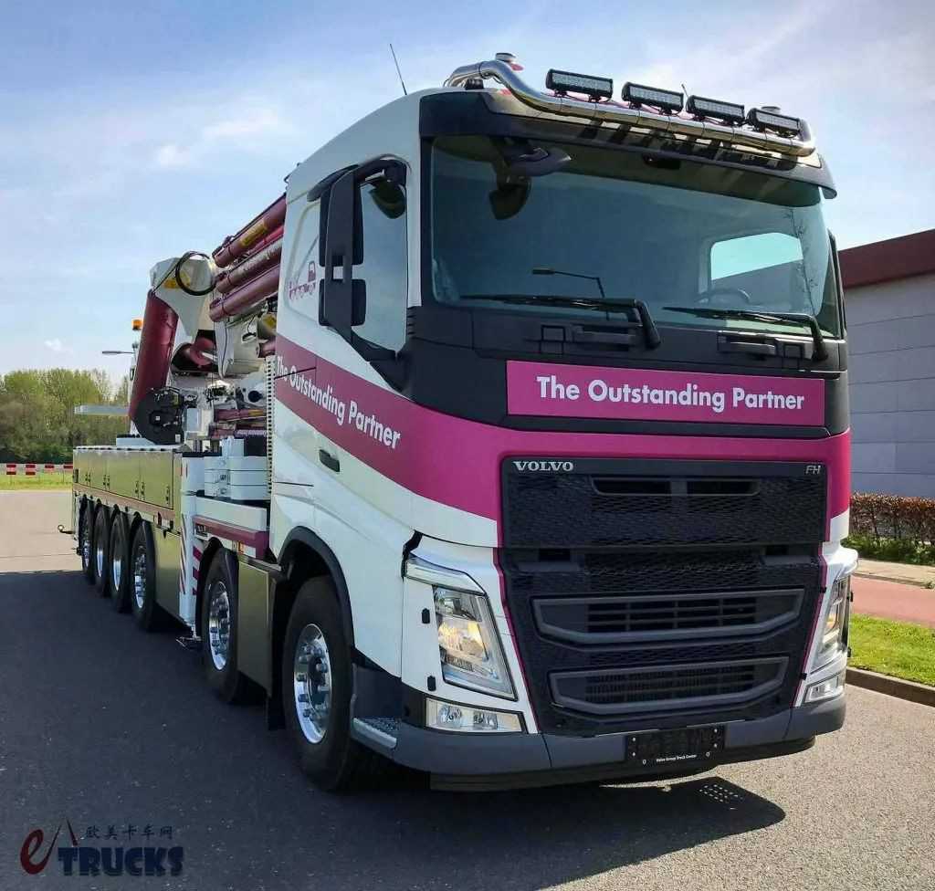 六轴12×4底盘，搭载375吨·米起重机，沃尔沃FH六轴吊车实拍 - 第4张