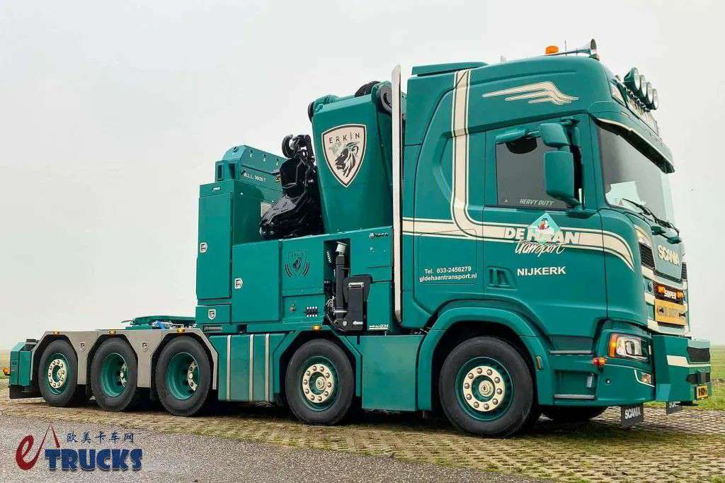 五轴10×4提升桥底盘,还能秒变牵引车,斯堪尼亚R540随车吊实拍 - 第8张 - 提加商用车网 五轴10×4提升桥底盘,还能秒变牵引车,斯堪尼亚R540随车吊实拍 - 第8张