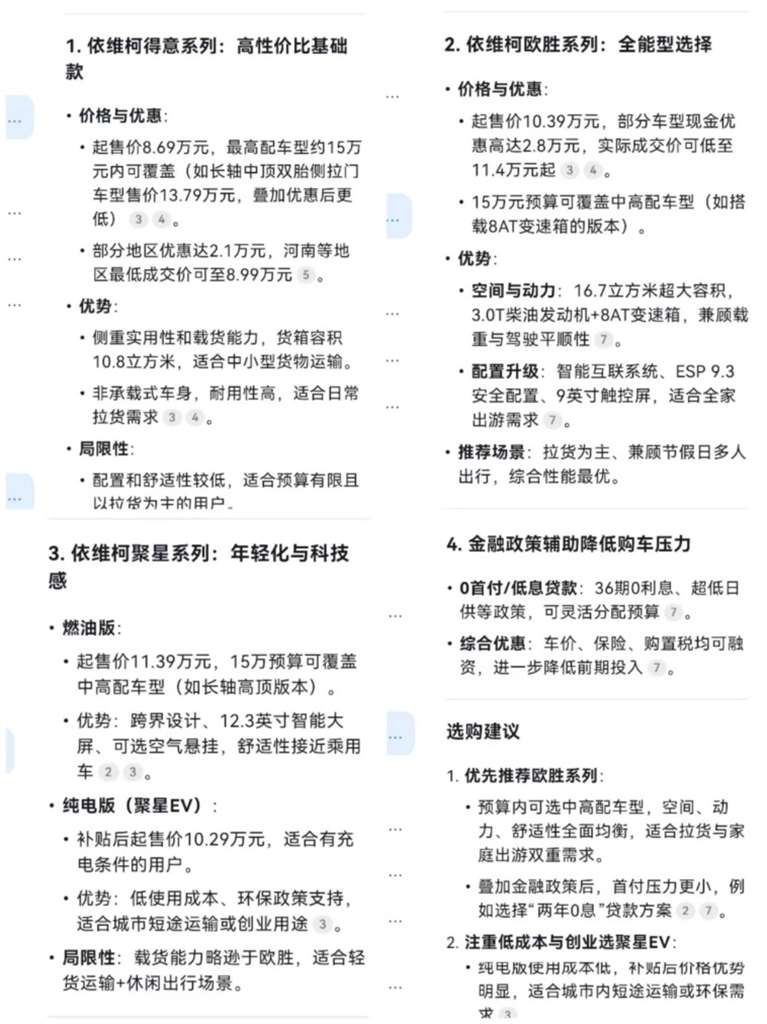 DeepSeek:买依维柯薅羊毛?找我就对了 - 第4张 - 提加商用车网 DeepSeek:买依维柯薅羊毛?找我就对了 - 第4张