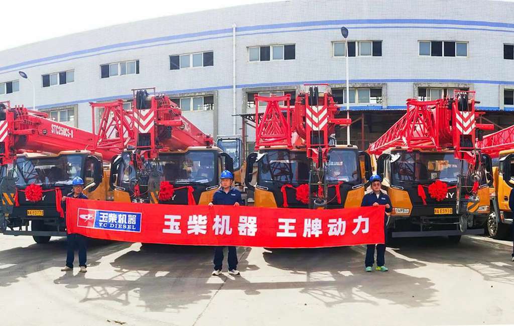 玉柴硬核动力配套起重机批量交付陕西客户 - 第1张