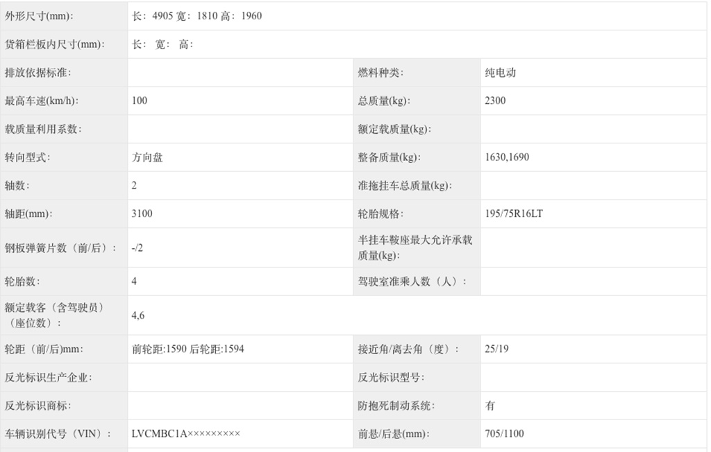 祥菱U7申报曝光!颜值不俗、空间是亮点,纯电商用VAN市场要来新“鲶鱼”? - 第2张 - 提加商用车网 祥菱U7申报曝光!颜值不俗、空间是亮点,纯电商用VAN市场要来新“鲶鱼”? - 第2张