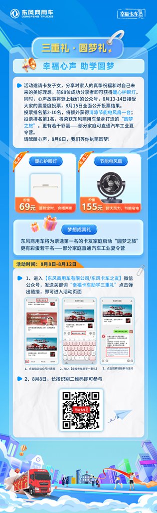 2025东风商用车助学季启动 三重幸福礼助卡友家庭圆梦 - 第4张 - 提加商用车网 2025东风商用车助学季启动 三重幸福礼助卡友家庭圆梦 - 第4张
