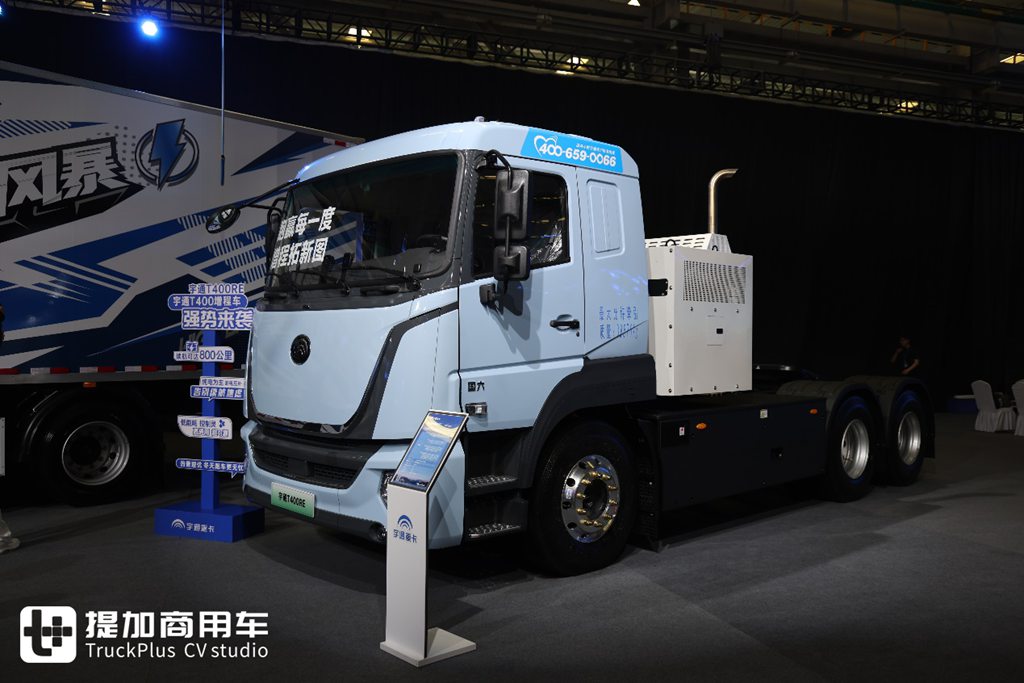 用400度电去干1000度电的续航,宇通T400RE全新增程重卡实拍 - 第2张 - 提加商用车网 用400度电去干1000度电的续航,宇通T400RE全新增程重卡实拍 - 第2张