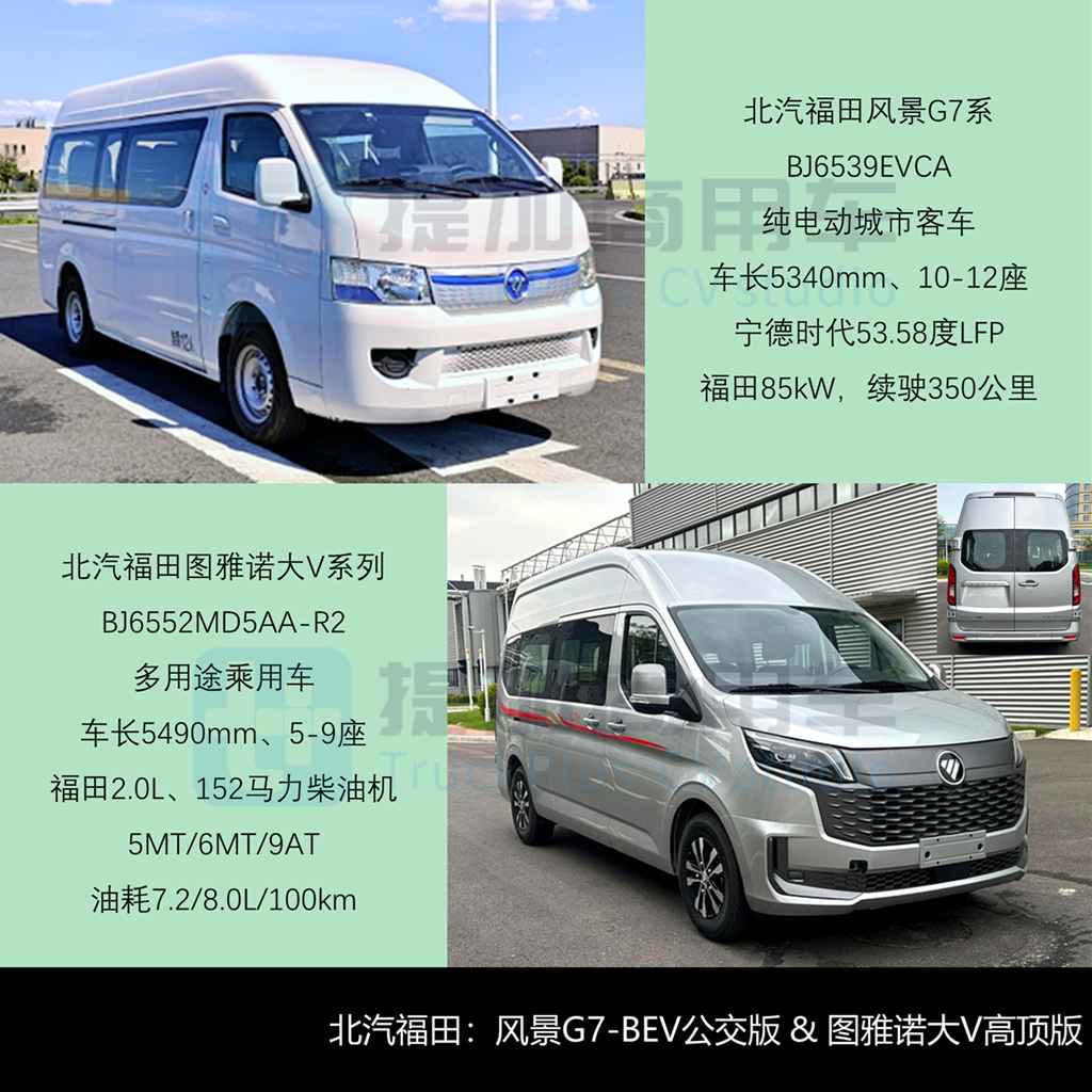 福田推18米柴电增程公交，红旗国悦营运版来袭，工信部第399批M类客车新品公示详析（上） - 第11张