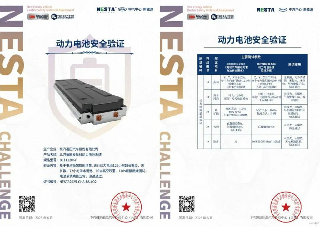 五大“极限测试”通关!福田爱易科电池为千万货运人安全加装“金钟罩” - 第1张 - 提加商用车网 五大“极限测试”通关!福田爱易科电池为千万货运人安全加装“金钟罩” - 第1张