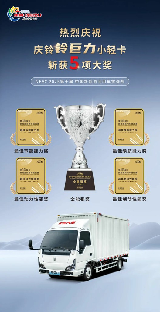 NEVC十周年巅峰对决,庆铃双星豪取11项大奖,重构新能源商用车格局 - 第4张 - 提加商用车网 NEVC十周年巅峰对决,庆铃双星豪取11项大奖,重构新能源商用车格局 - 第4张