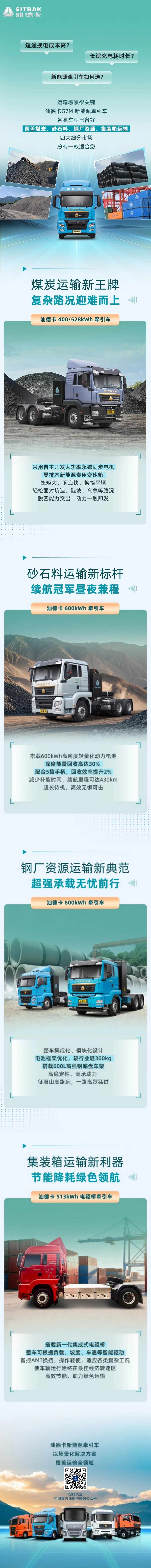 汕德卡新能源牵引车以场景化解决方案，精准匹配卡友需求！ - 第1张