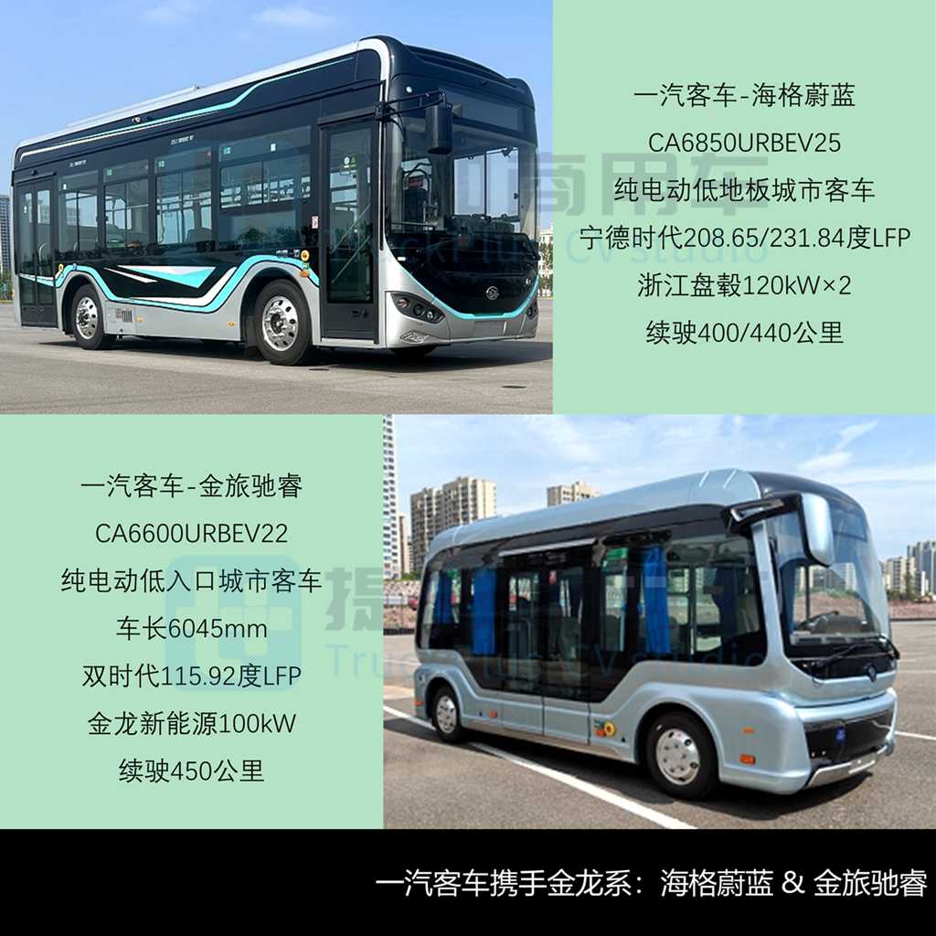 一汽客车联手金龙系推多款新品，上汽系客车加速布局，工信部第400批M类客车新品公示详析（上） - 第5张