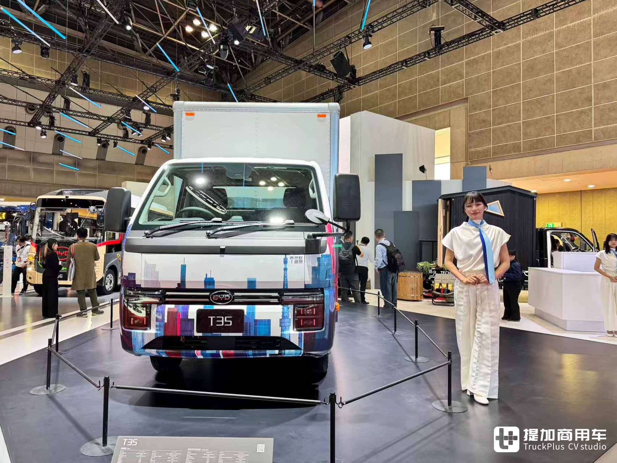 T35纯电动小卡全球首发,J6生活巴士抢眼,比亚迪商用车闪耀亮相日本移动出行展 - 第4张 - 提加商用车网 T35纯电动小卡全球首发,J6生活巴士抢眼,比亚迪商用车闪耀亮相日本移动出行展 - 第4张