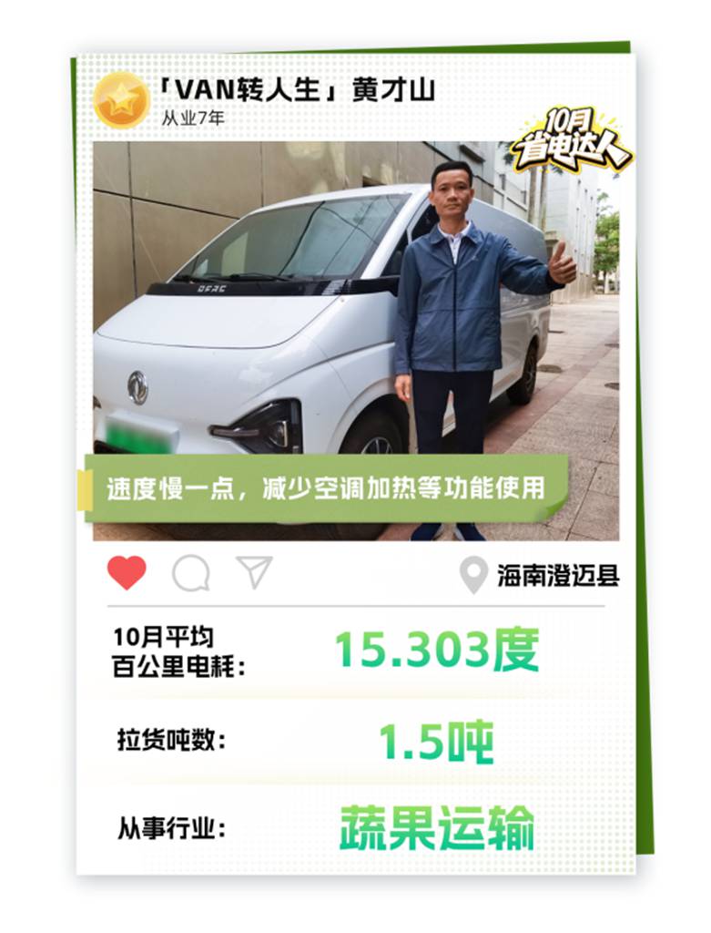 东风睿立达省电达人:黄才山的“智慧新选择” - 第1张 - 提加商用车网 东风睿立达省电达人:黄才山的“智慧新选择” - 第1张