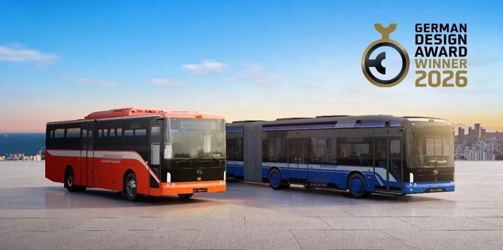 比亚迪电动大巴双车型获2026德国设计奖 - 第1张 - 提加商用车网 比亚迪电动大巴双车型获2026德国设计奖 - 第1张