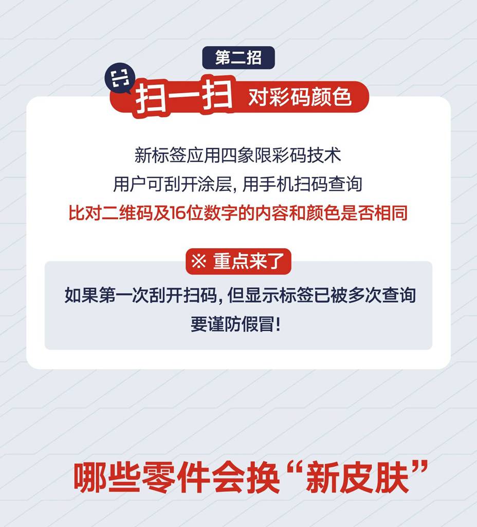 纯正零件防伪升级！2026年起认准这个新标签 - 第2张