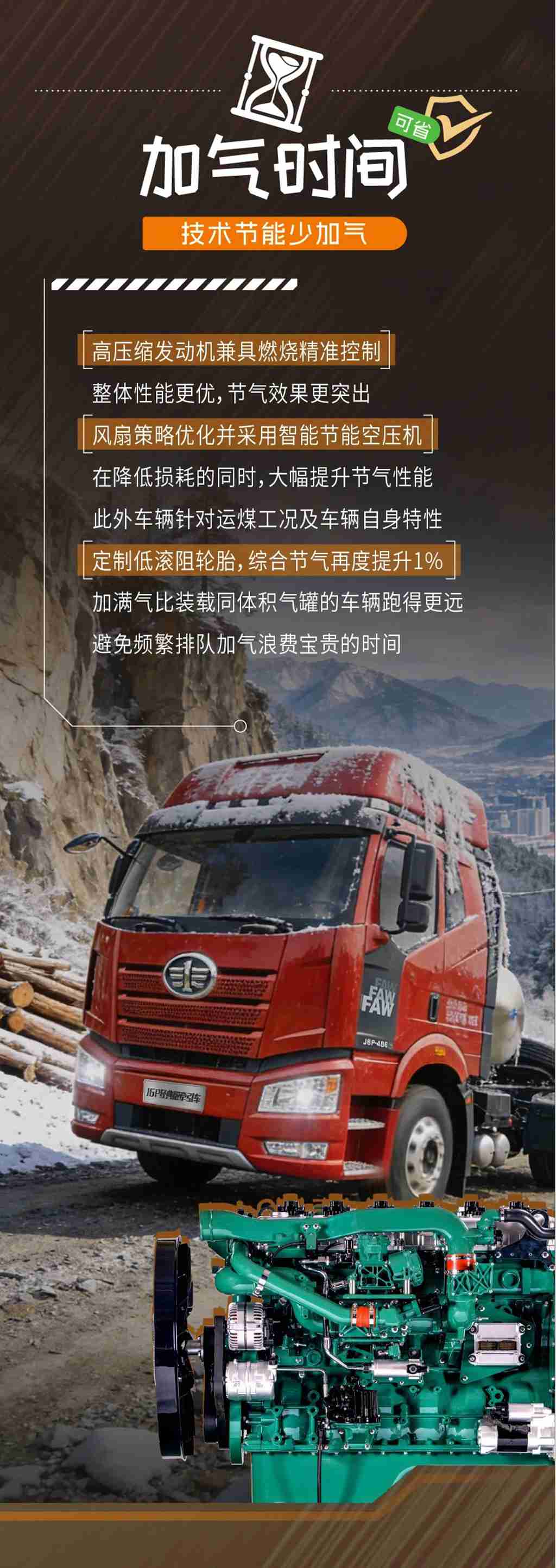 名车博览丨J6P经典版LNG牵引车，卡圈的“时间管理大师” - 第2张