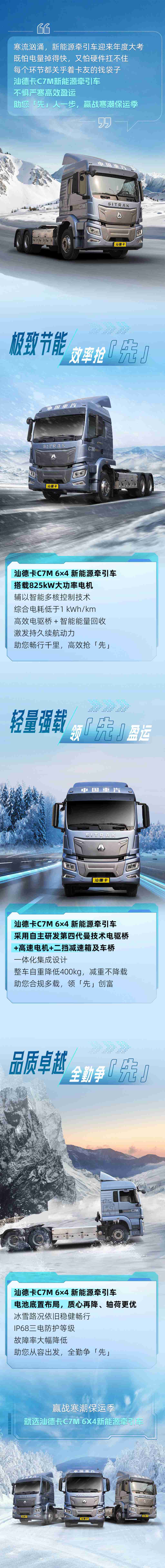 盈运新利器丨中国重汽汕德卡C7M新能源牵引车助您不惧严寒，高效盈运！ - 第1张