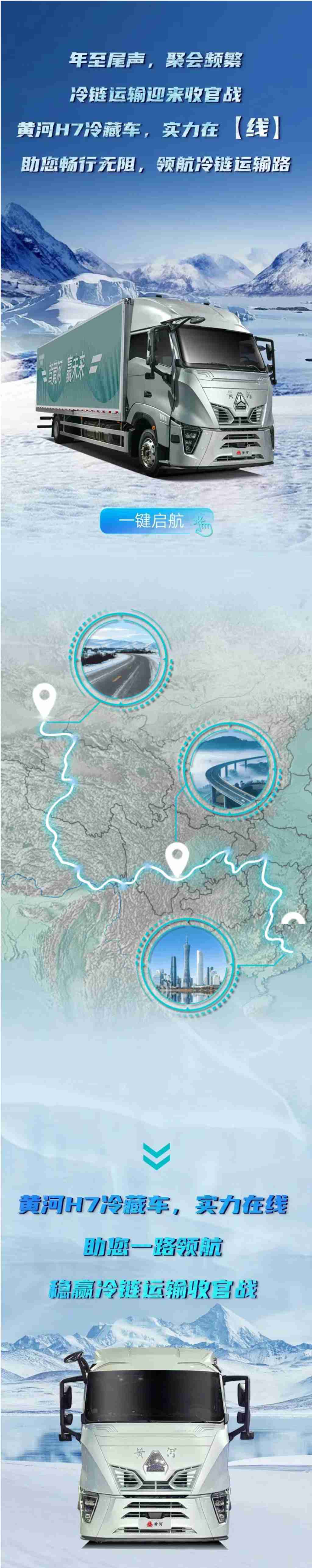 冷运收官战丨领航冷链运输，黄河H7冷藏车实力在【线】 - 第1张