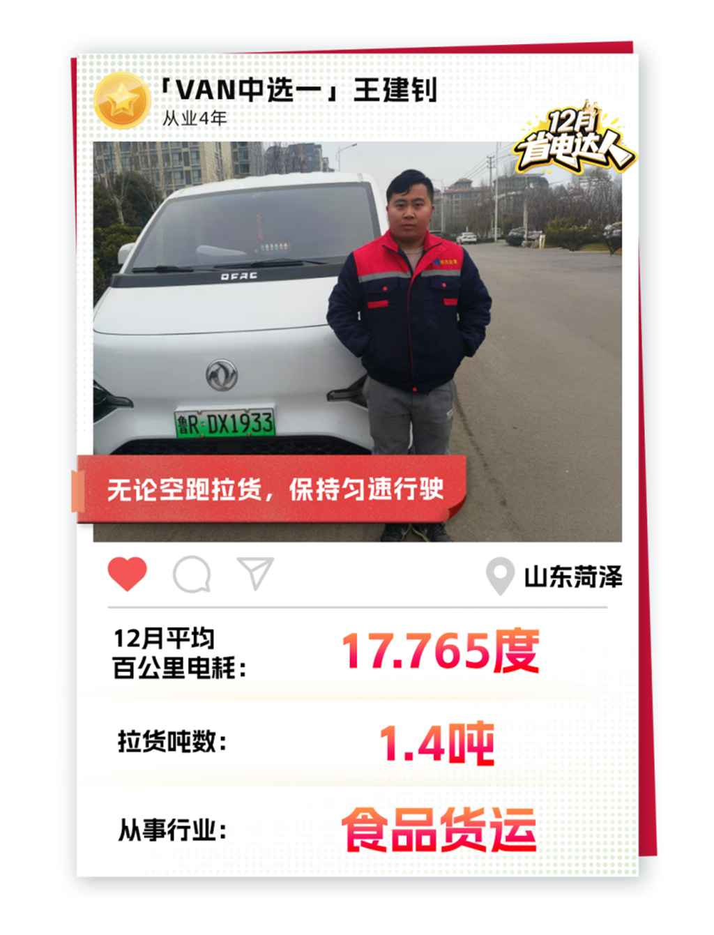 东风睿立达省电达人故事系列 VAN中选一:专业卡友的最爱——“老品牌,新科技” - 第1张 - 提加商用车网 东风睿立达省电达人故事系列 VAN中选一:专业卡友的最爱——“老品牌,新科技” - 第1张