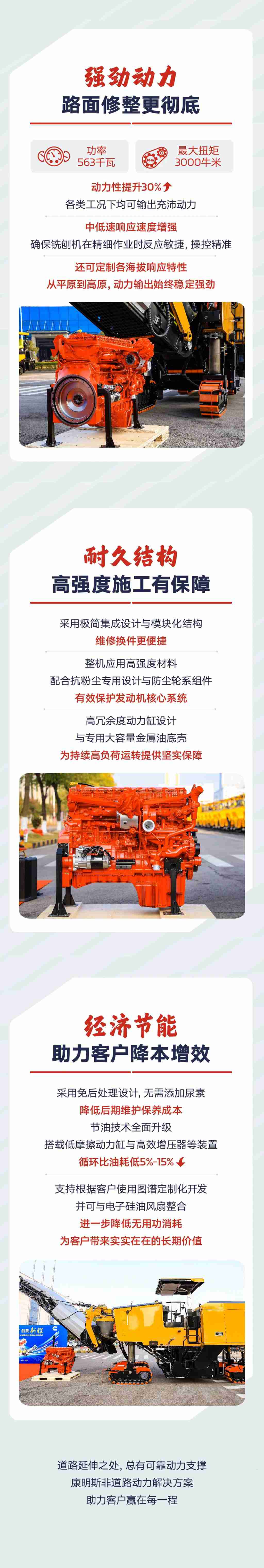 给力好搭子 | 第200台交付！三一铣刨机为何认准康明斯M15？ - 第2张