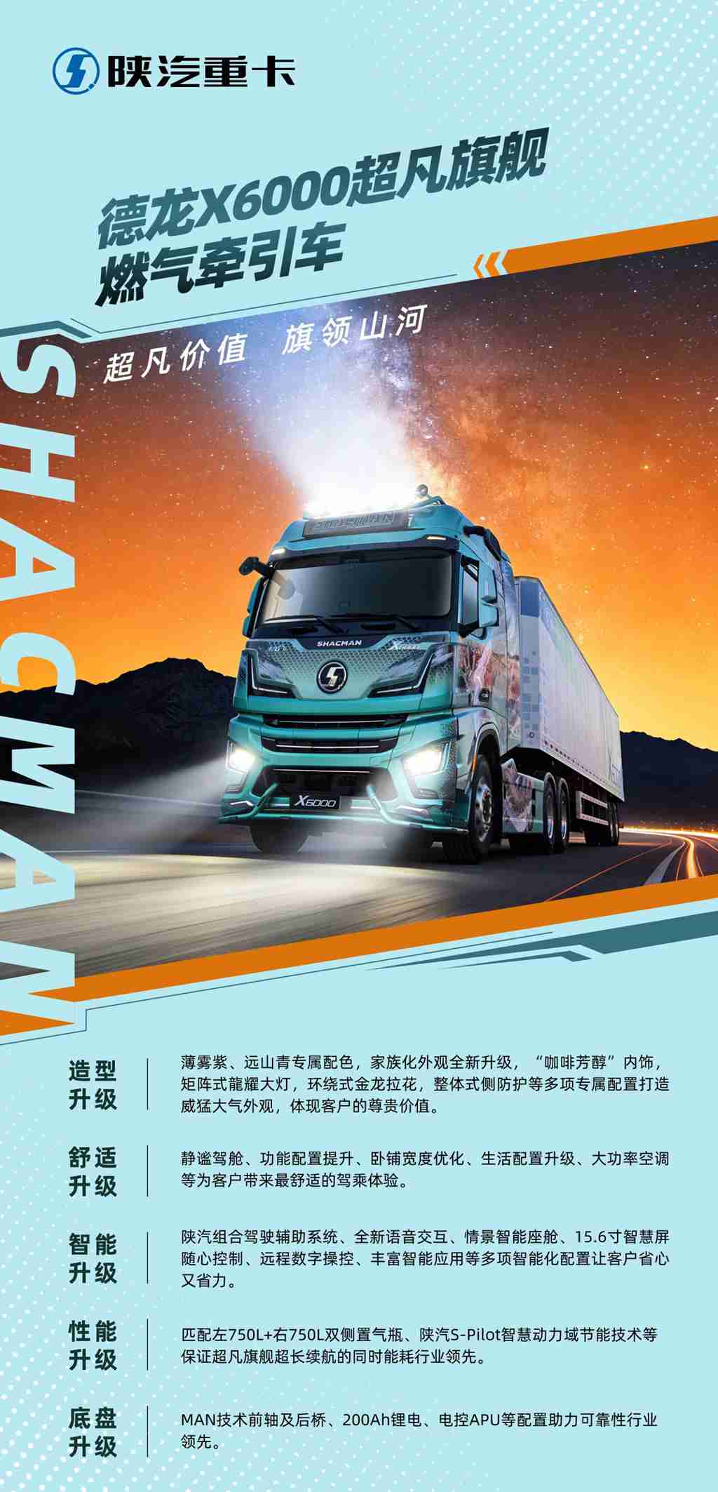 【明星产品】德龙X6000超凡旗舰燃气牵引车 超凡价值 旗领山河！ - 第1张