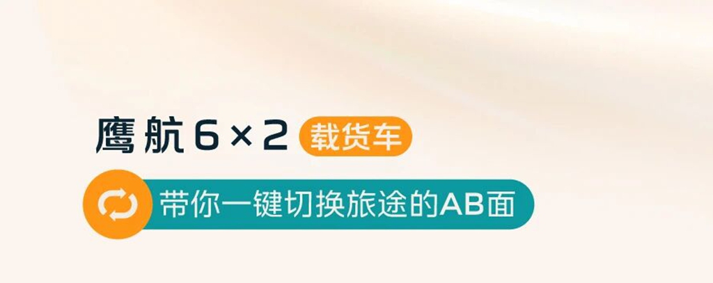 看鹰航6×2载货车切换旅途AB面 - 第1张