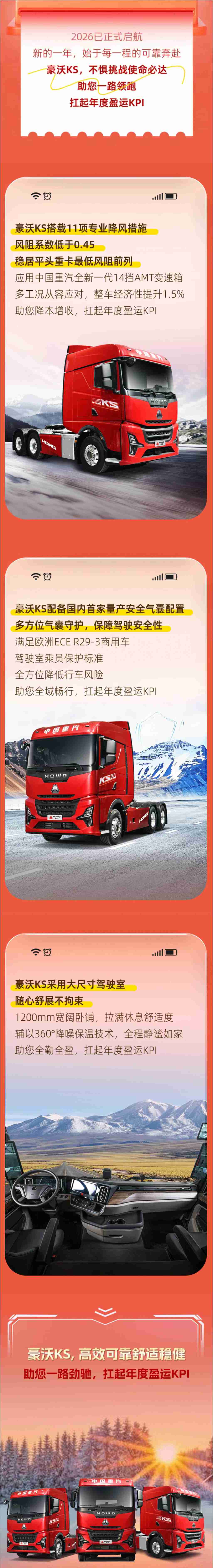 新年开新局丨豪沃KS助您高效启程，扛起年度盈运KPI - 第1张