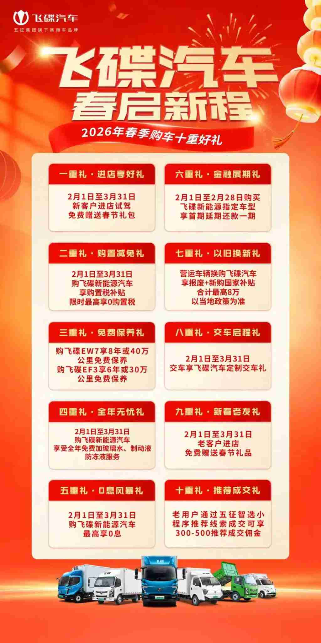 双线钜惠,诚意加码!飞碟汽车春季购车福利火热来袭 - 第2张 - 提加商用车网 双线钜惠,诚意加码!飞碟汽车春季购车福利火热来袭 - 第2张