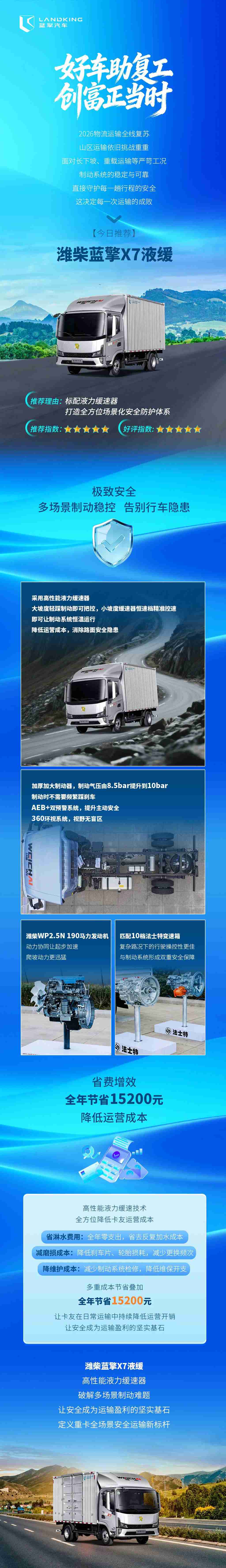【好车助复工】今日推荐 - 潍柴蓝擎X7液缓，破解多场景制动难题！ - 第1张